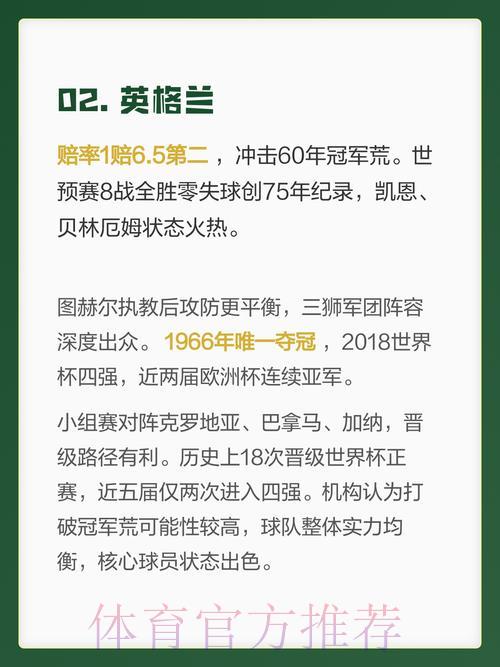 2026世界杯夺冠热门球队深度解析与赛果预测